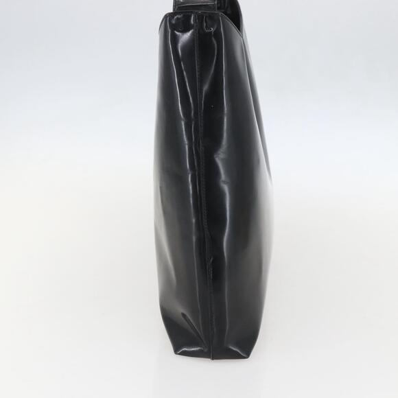 Prada Black/Red/Silver Ombre Patent Leather Small Shoulder  PRADA Shoulder Bag Patent leather Black Silver Auth 160262